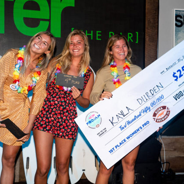 the admirals daughters void live surfer the bar pro am women's contest winners after party surfer girls