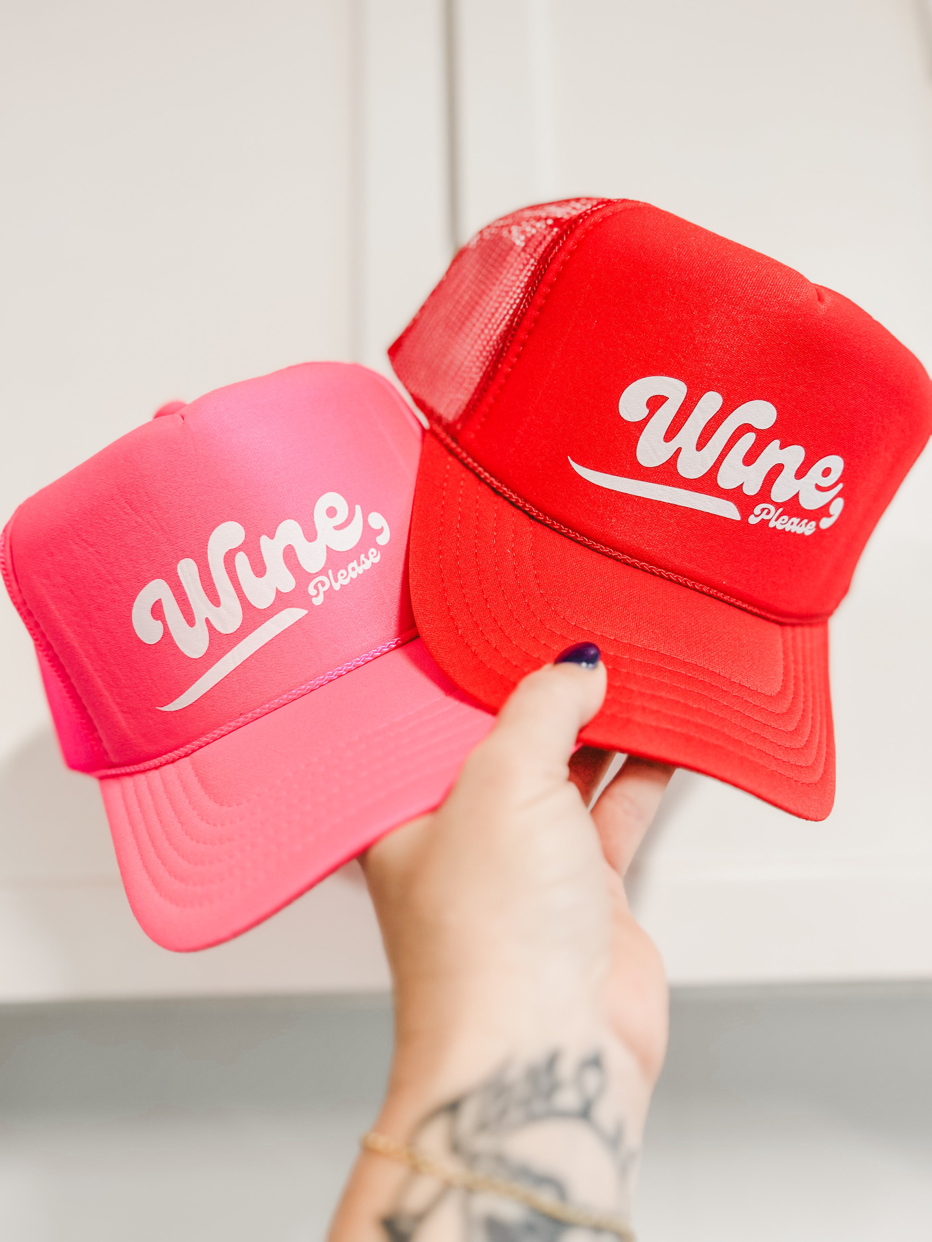 wine please corkie apparel for the casual wino foam trucker hats